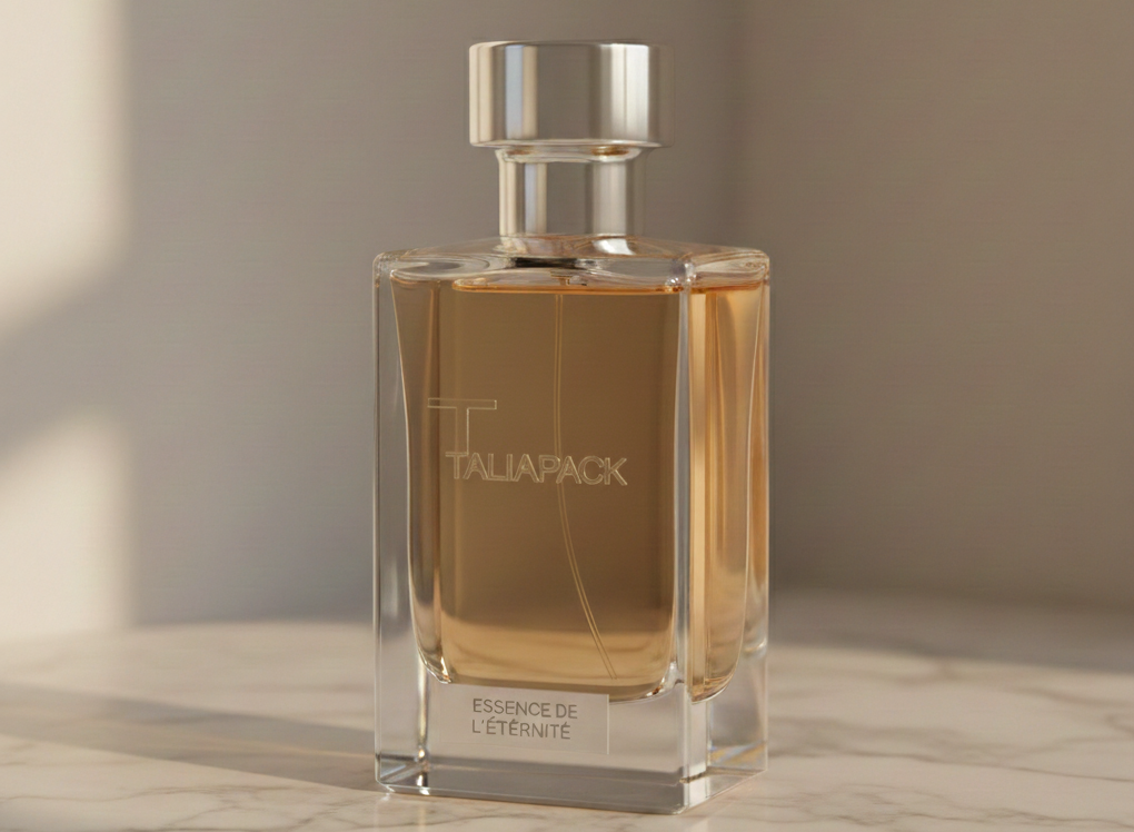 desain botol parfum mewah dengan tampilan elegan dan premium