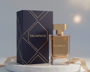 packaging botol parfum yang konsisten dengan identitas brand premium
