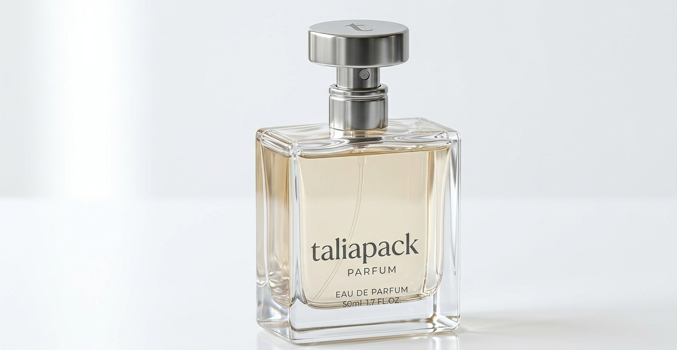 botol parfum kaca premium dengan finishing transparan dan elegan