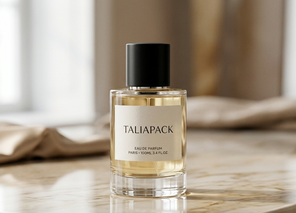 Botol parfum premium elegan dengan desain mewah
