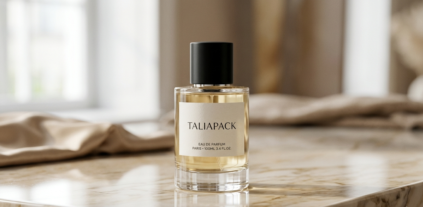Botol parfum premium elegan dengan desain mewah