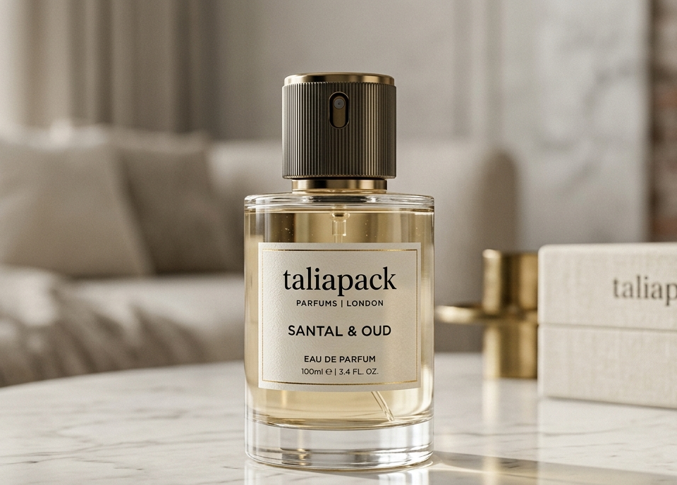 Botol parfum elegan dengan desain luxury untuk packaging parfum premium