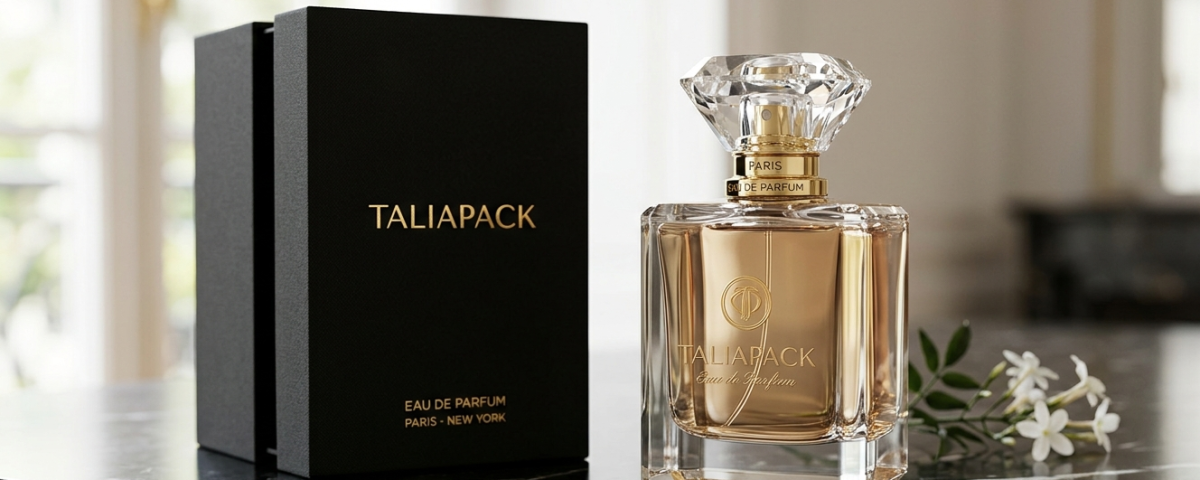 Botol parfum premium berbahan kaca mewah dengan desain elegan untuk brand parfum modern