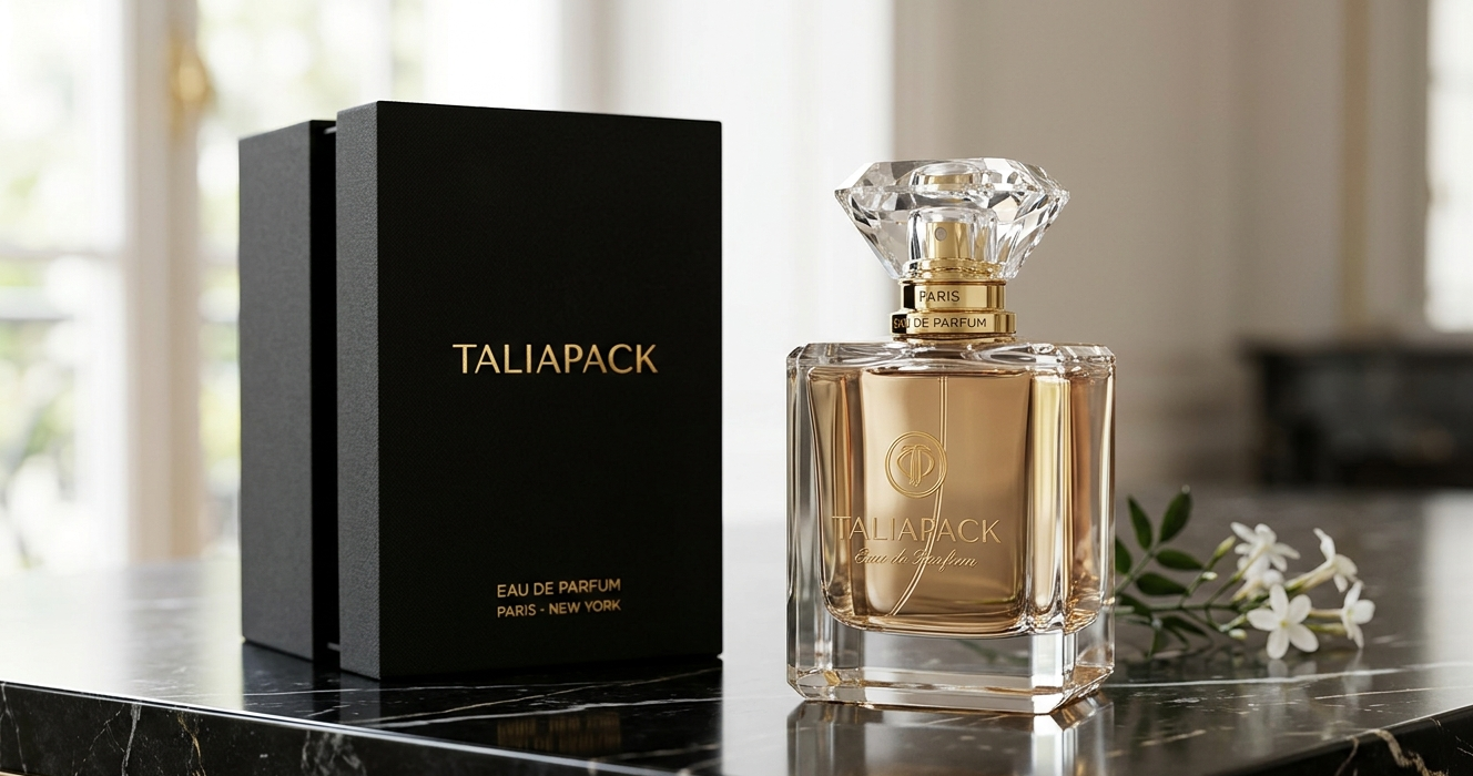Botol parfum premium berbahan kaca mewah dengan desain elegan untuk brand parfum modern